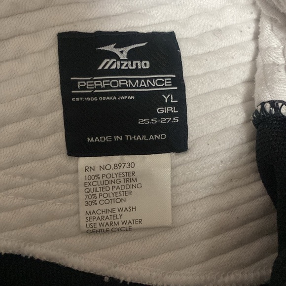 Mizuno Youth Girls Large Performance Softball Pants black - Picture 2 of 3